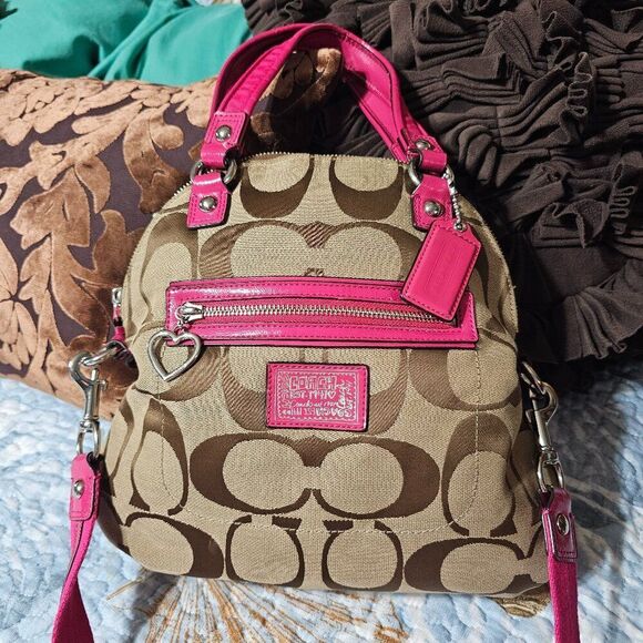 Coach Handbags - Vintage Coach y2k Poppy Daisy Satchel Purse with Crossbody Strap Bag